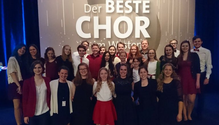 Der Junge Chor Münster beim WDR Wettbewerb "Der Beste Chor im Westen"